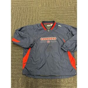 CCM Montreal Canadiens Men  Windbreaker Pullover Jacket‎ Size XXL